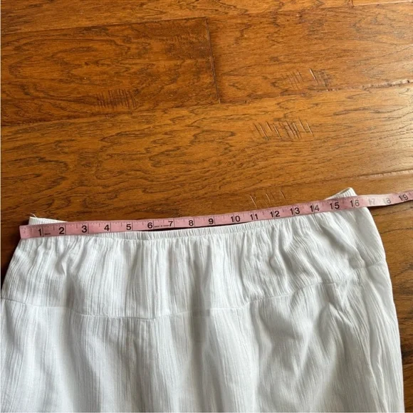 Ruby Rd White Cotton Bohemian Skirt - Picture 6 of 8